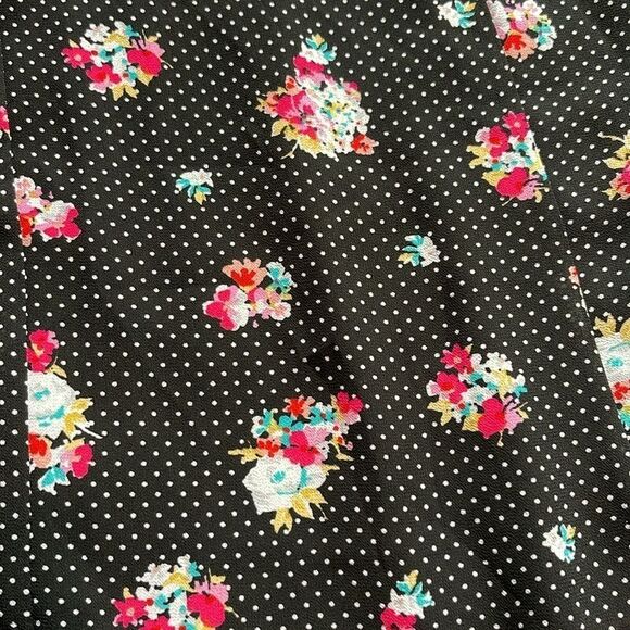 NWT Torrid Floral Polka Dot Hi Low Maxi Skirt Black Size 18 #83010 - Picture 9 of 12